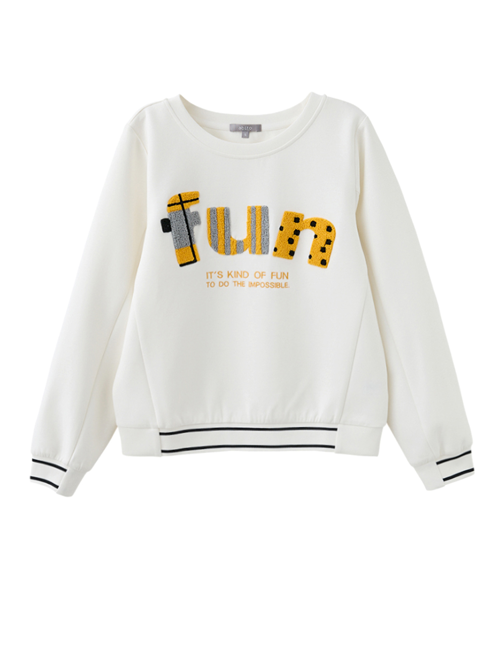 abito可愛毛絨字母連帽上衣