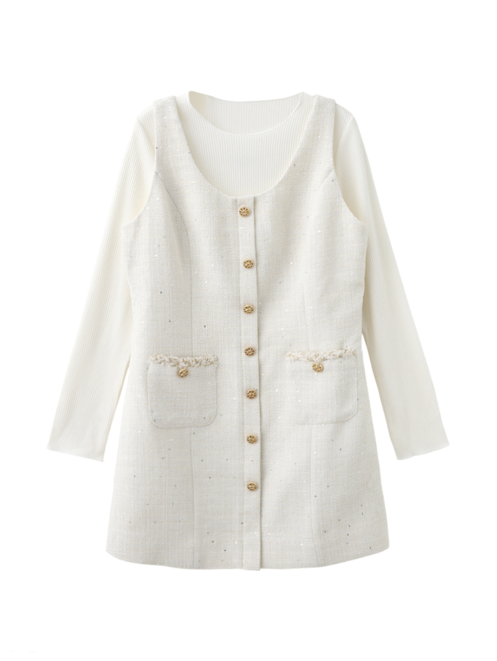 CHANG YU x abito氣質兩件式連身洋裝