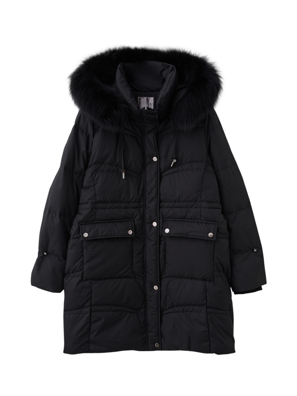 abito長版毛領羽絨外套