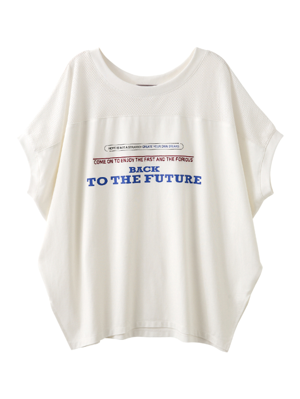 abito休閒寬鬆網布拼接上衣