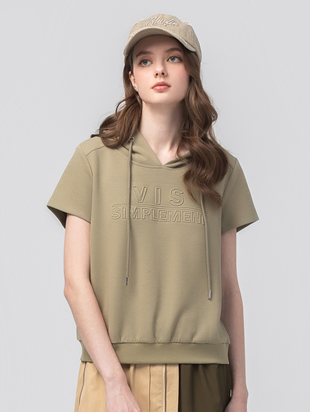abito休閒連帽鋼印上衣