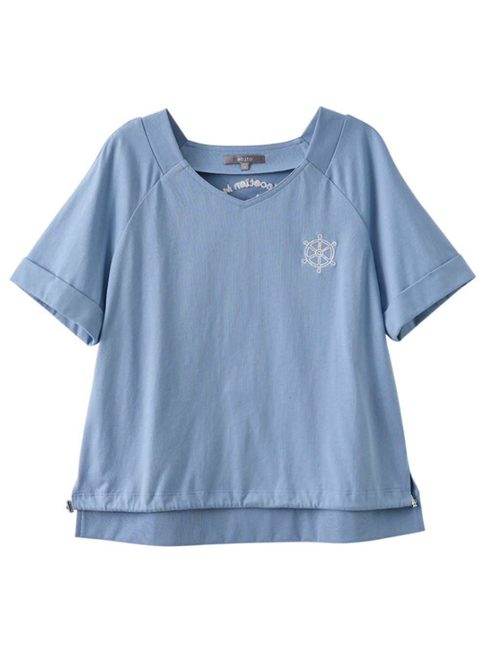 abito休閒海洋船舵刺繡上衣