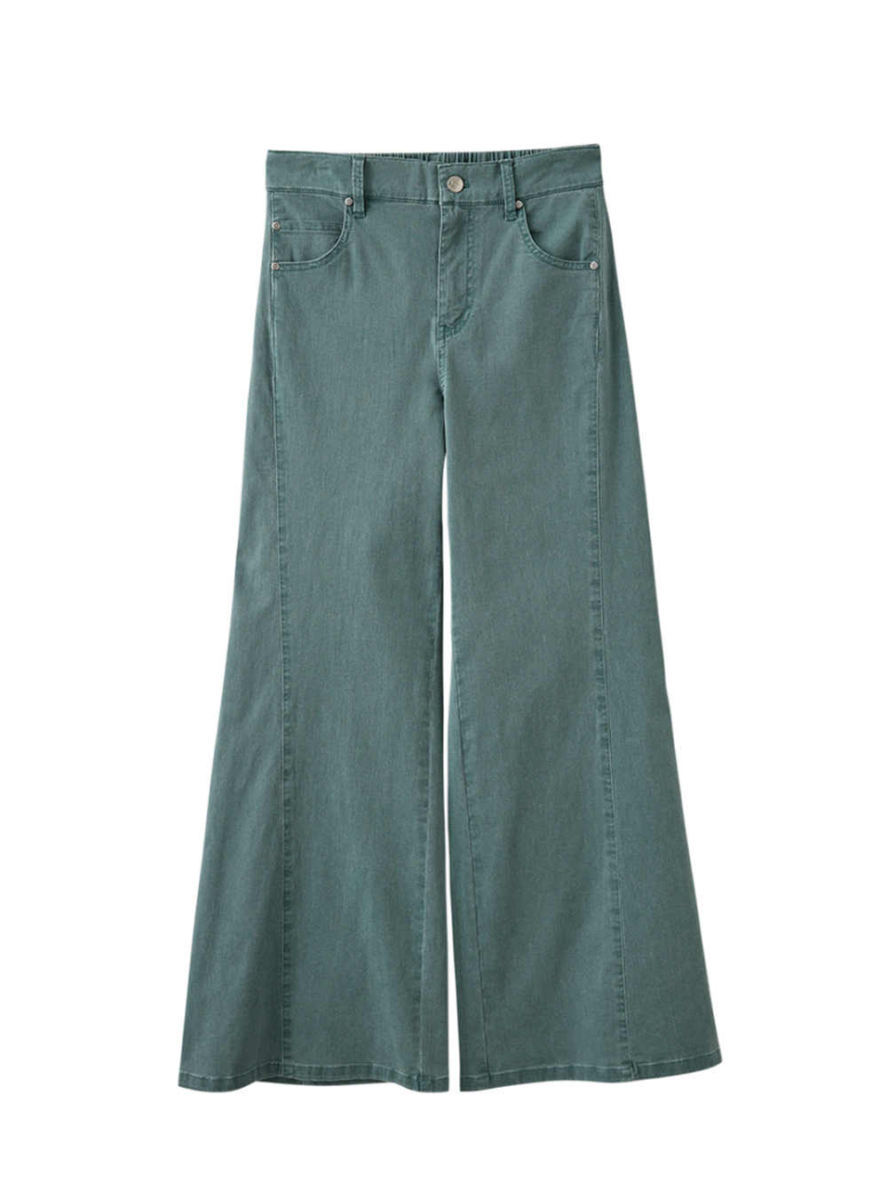 abito棉質直筒牛仔寬褲