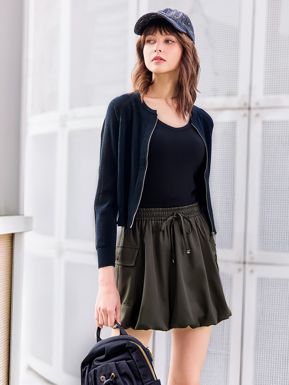 abito率性氣球感短裙