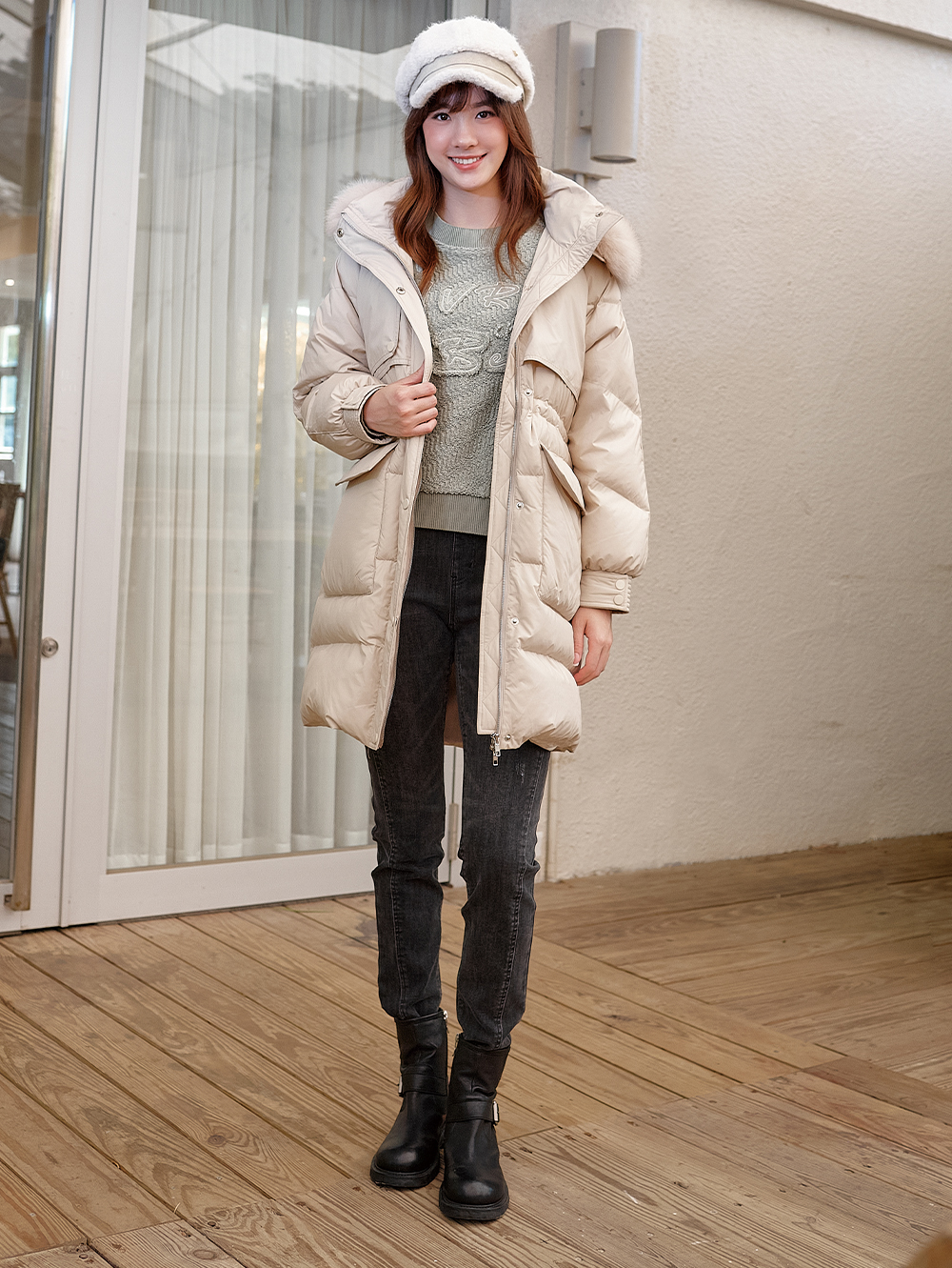 DITA簡約修身鉛筆褲