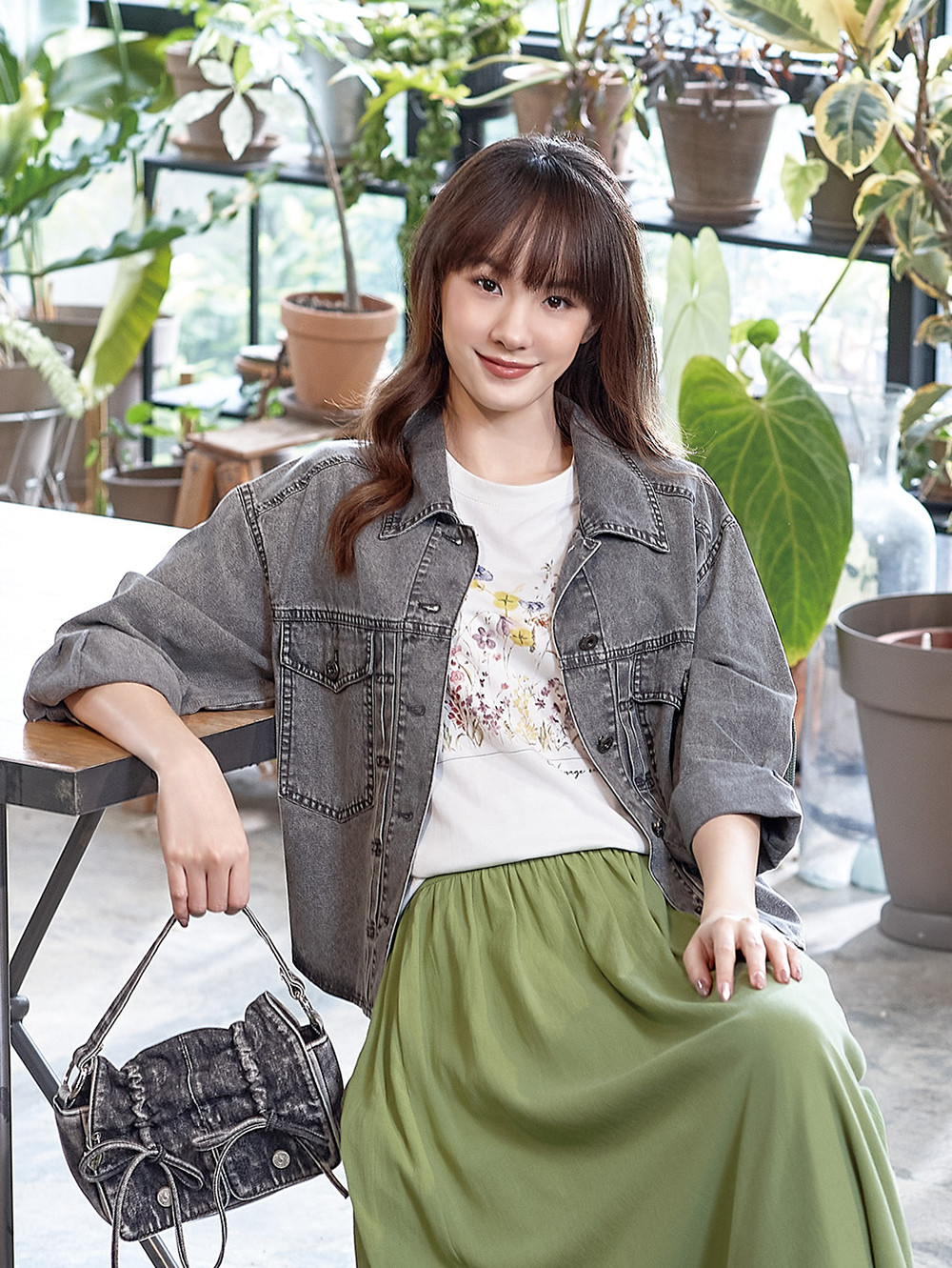 DITA休閒花朵印花上衣