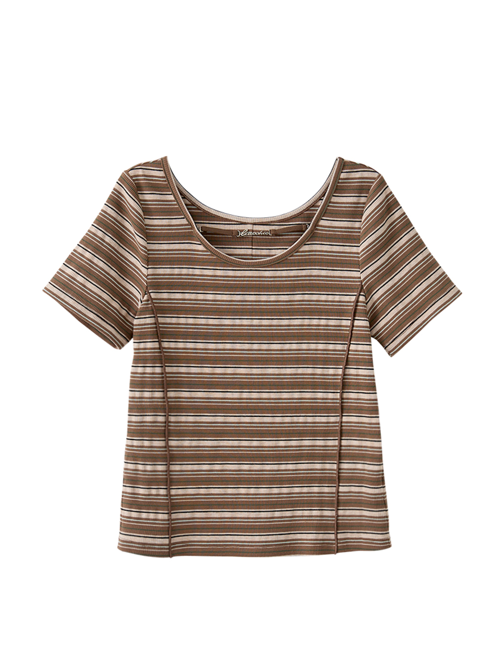 DITA條紋金屬裝飾上衣