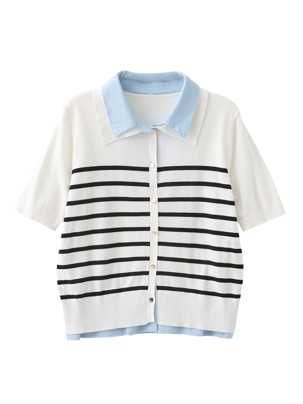 DITA文藝假兩件條紋針織背心