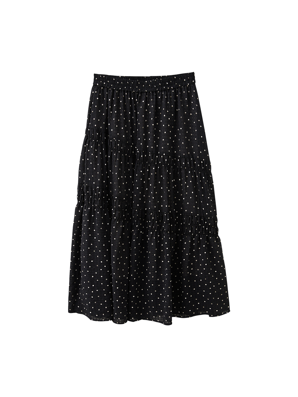 JOAN輕甜日常圓點層次長裙