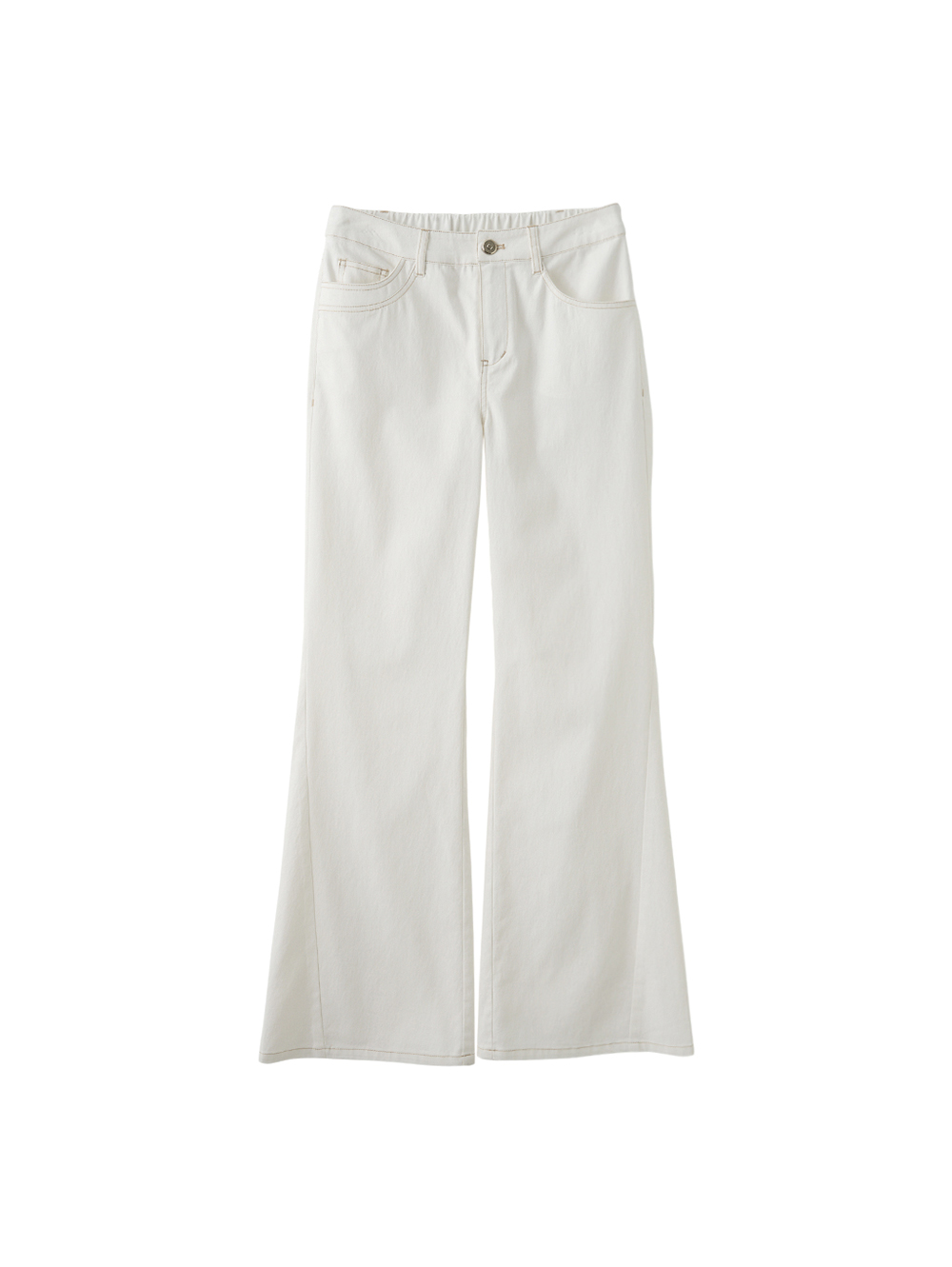 JOAN涼感彈力美腿牛仔喇叭褲