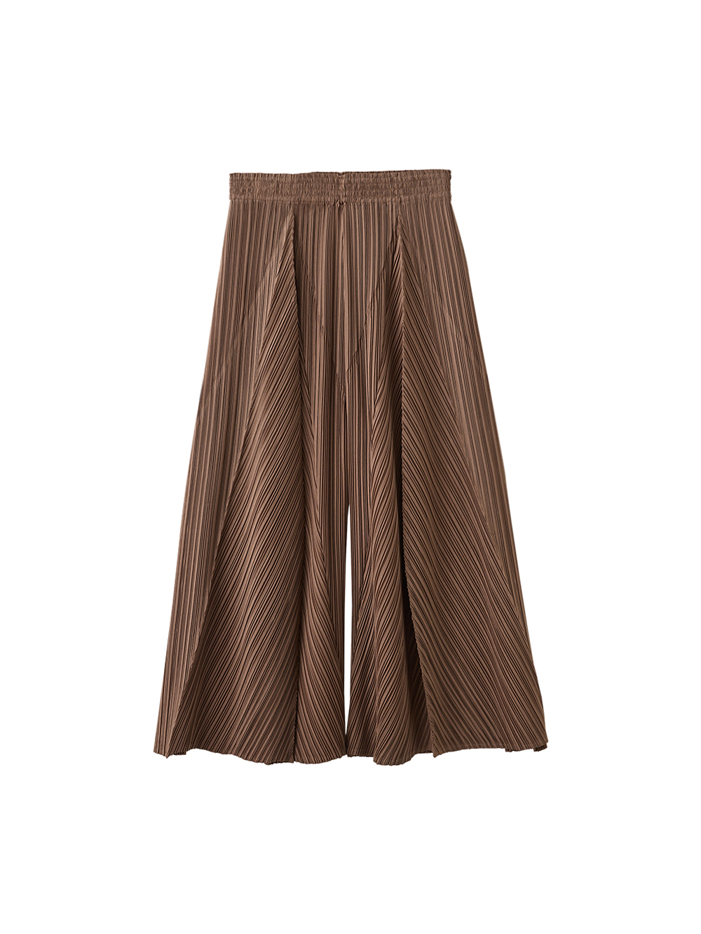 都會感流線壓褶寬褲裙JOAN