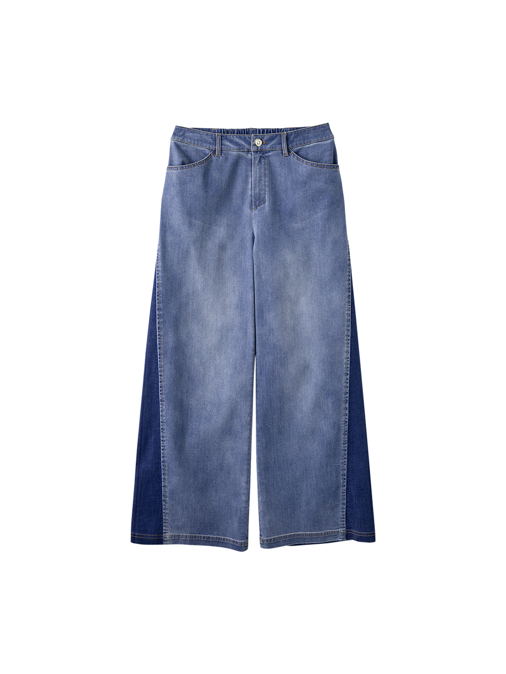 JOAN夏日降溫彈力牛仔寬褲