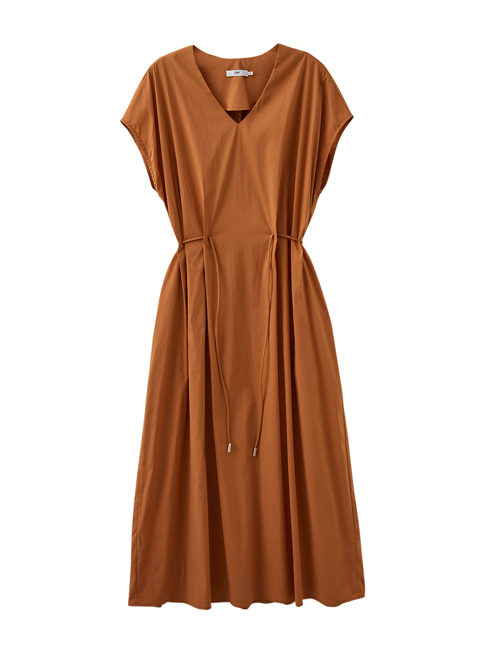 JOAN V領寬袖縮腰質感洋裝