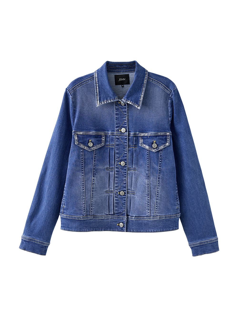 JOAN銀箔刷色牛仔外套