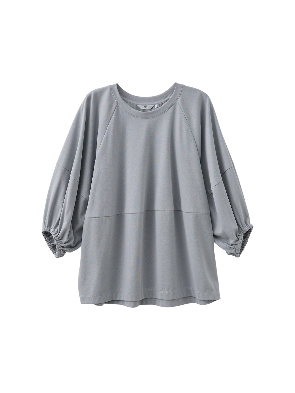 DENOVO輕柔剪裁彈性造型袖上衣