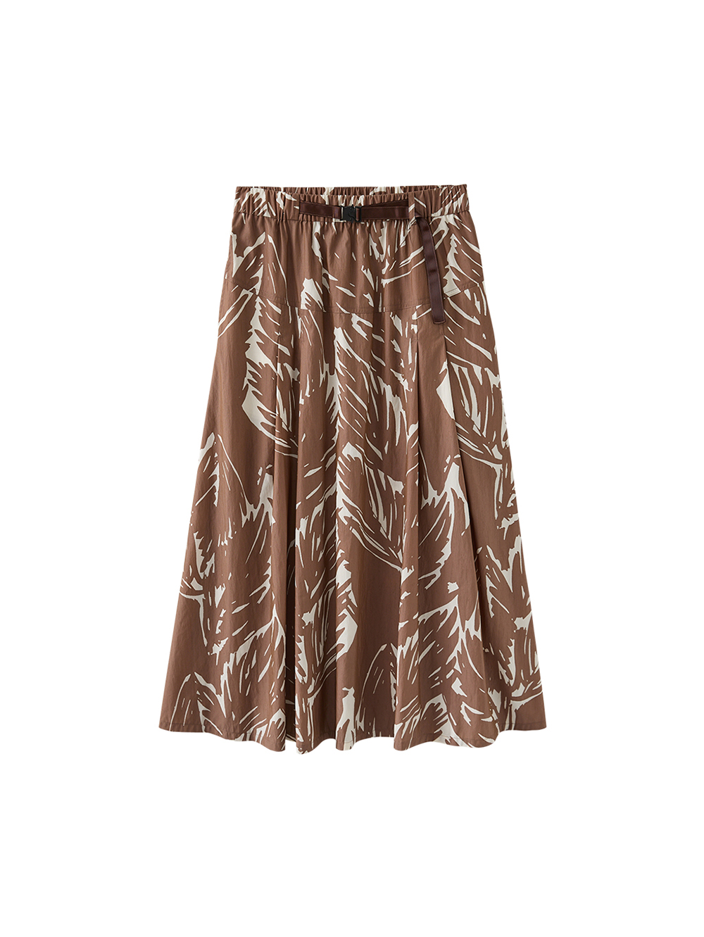 DENOVO率性筆刷印花中長裙