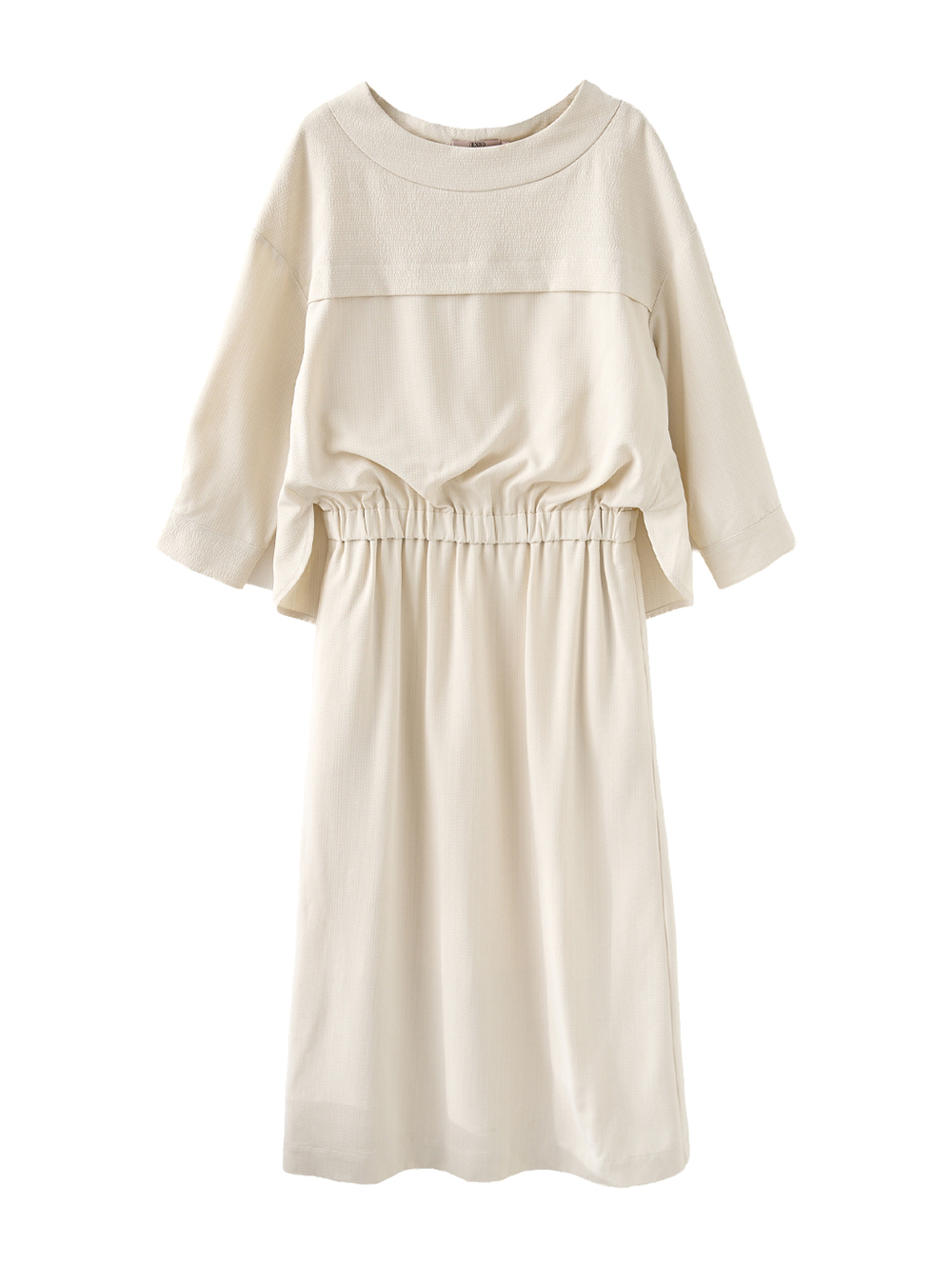 DENOVO雲感層次收腰洋裝