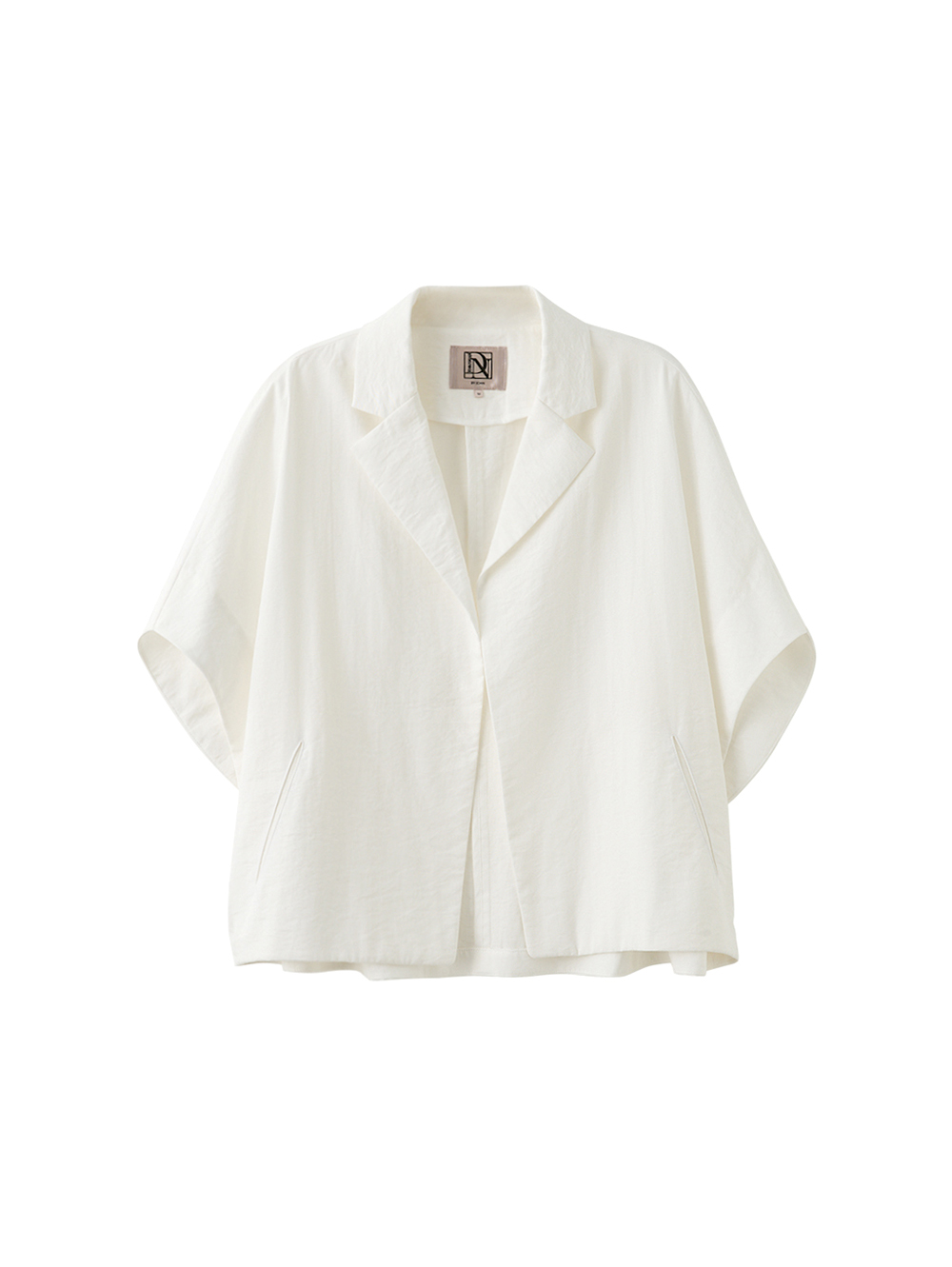 DENOVO極簡輕薄翻領短版外衫