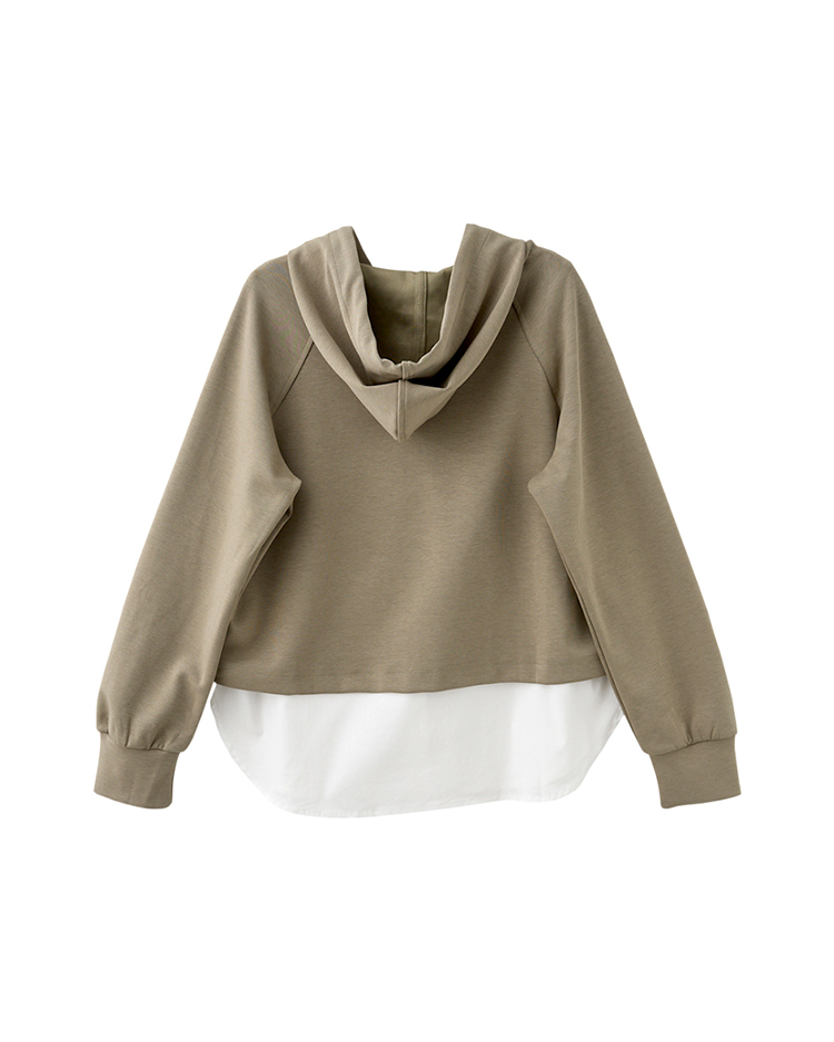 abito兩件式貼字連帽上衣