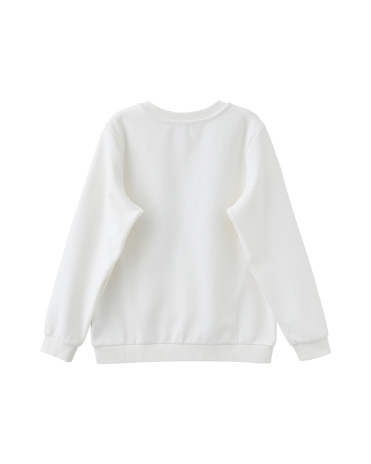 abito溫暖磨毛字母上衣