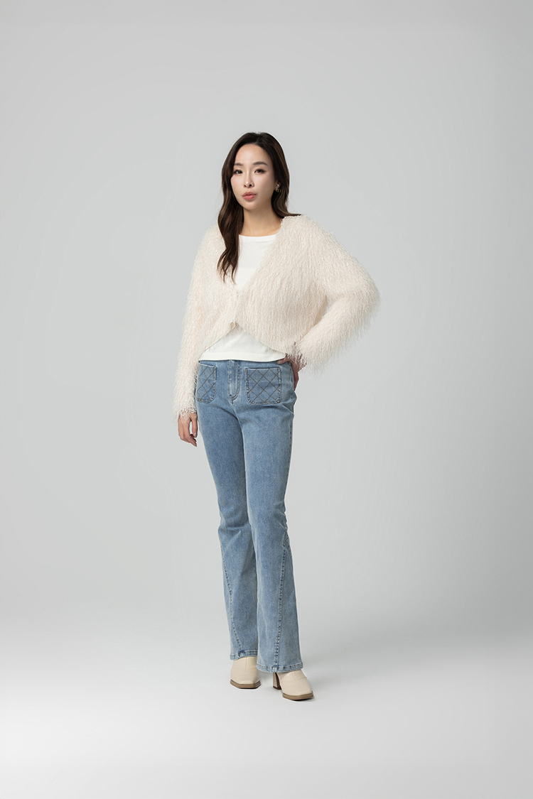 CHANG YU x abito棉質微喇叭牛仔褲