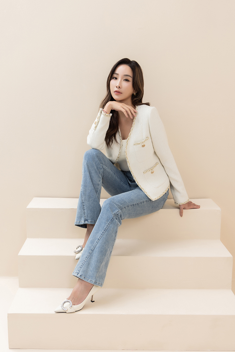 CHANG YU x abito棉質微喇叭牛仔褲