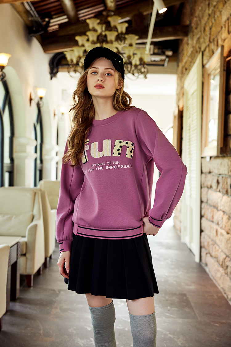 abito雙釦毛呢百摺裙