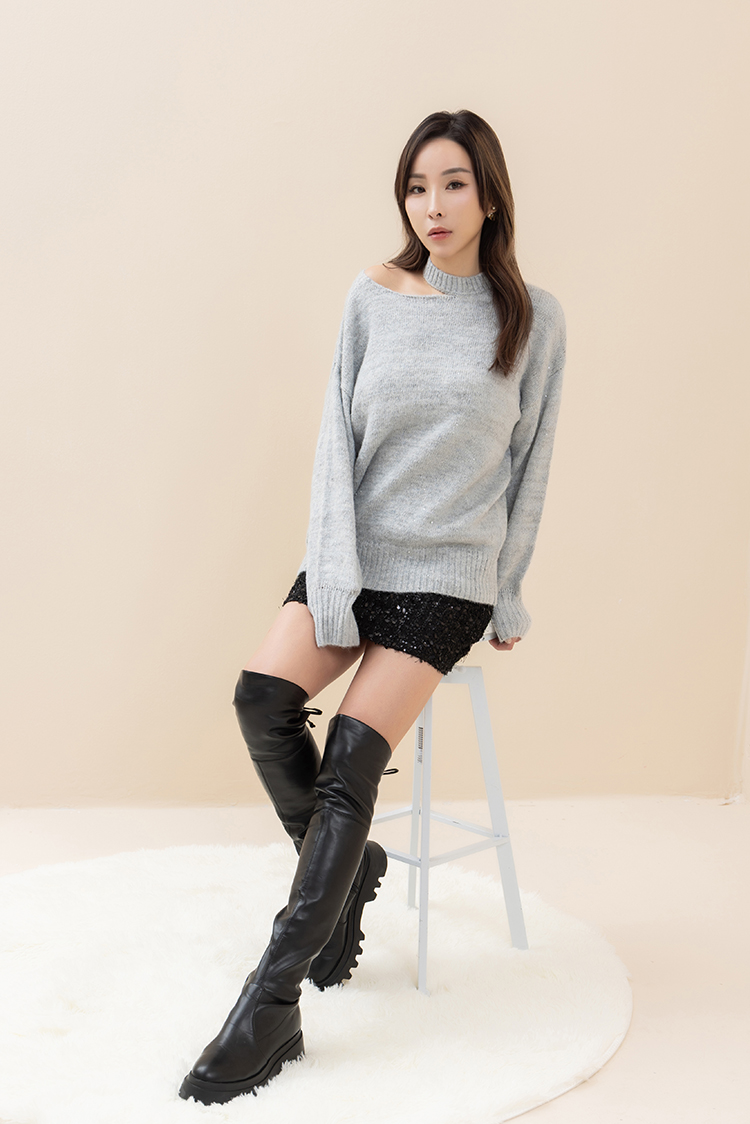 CHANG YU x abito時髦亮片A字短裙