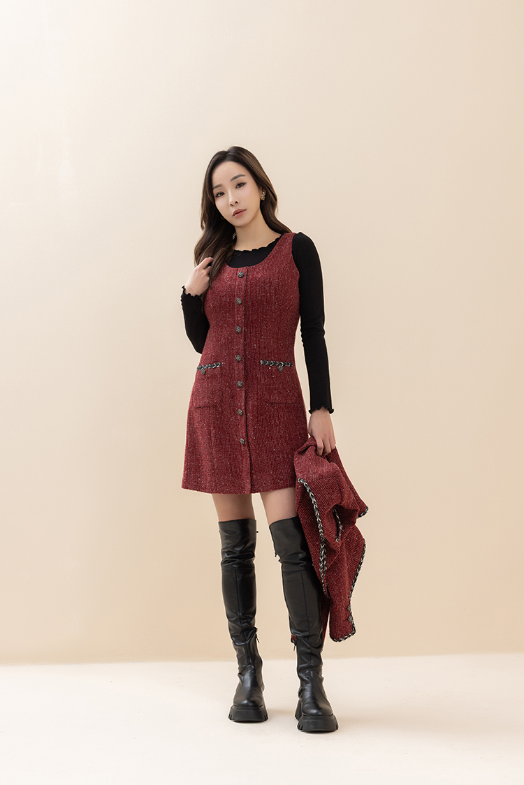 CHANG YU x abito氣質兩件式連身洋裝