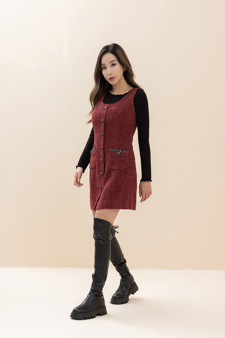 CHANG YU x abito氣質兩件式連身洋裝