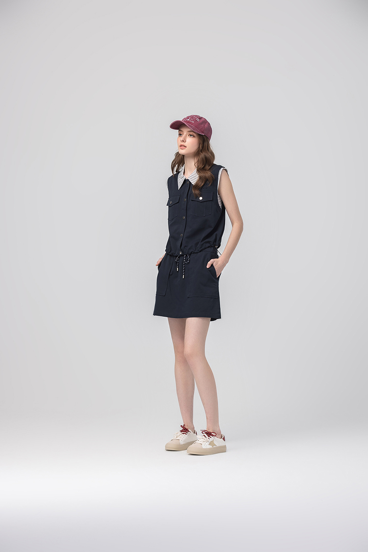 abito質感棉質工裝上衣