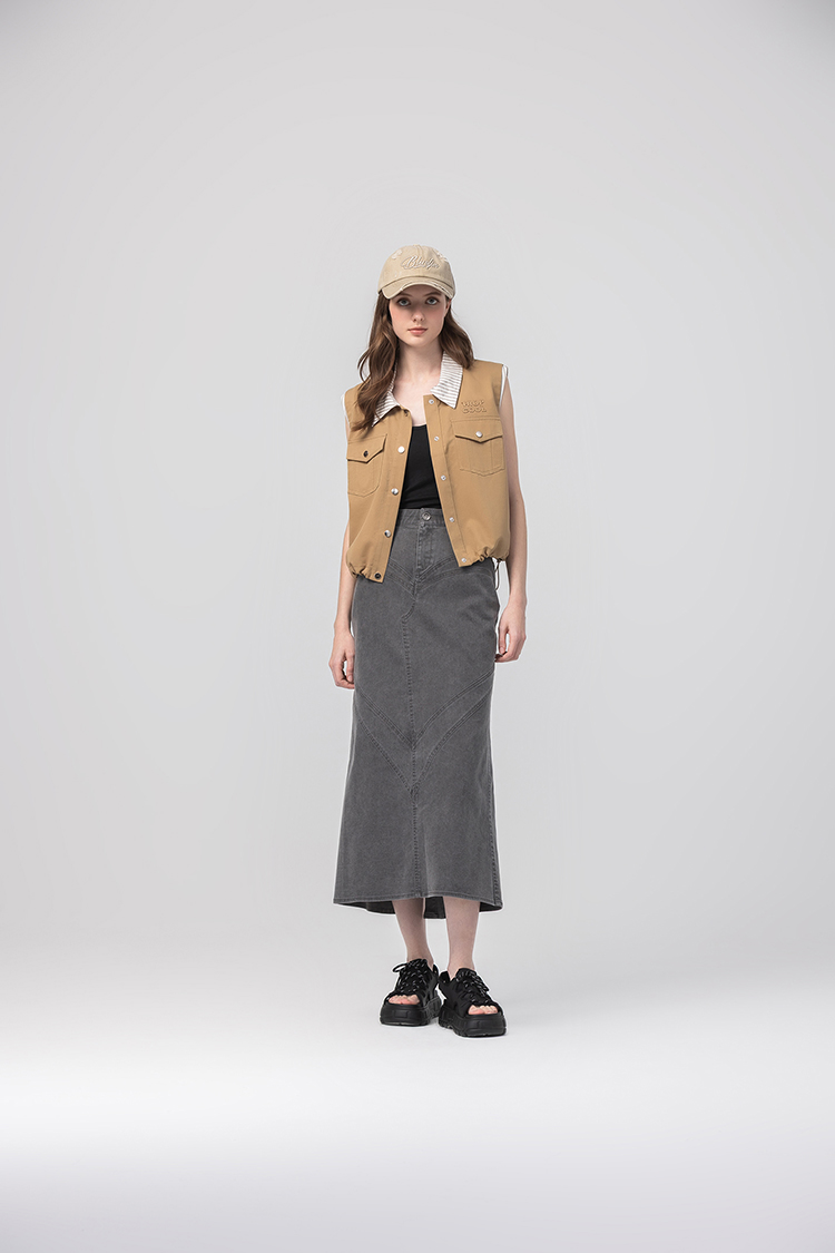 abito質感棉質工裝上衣