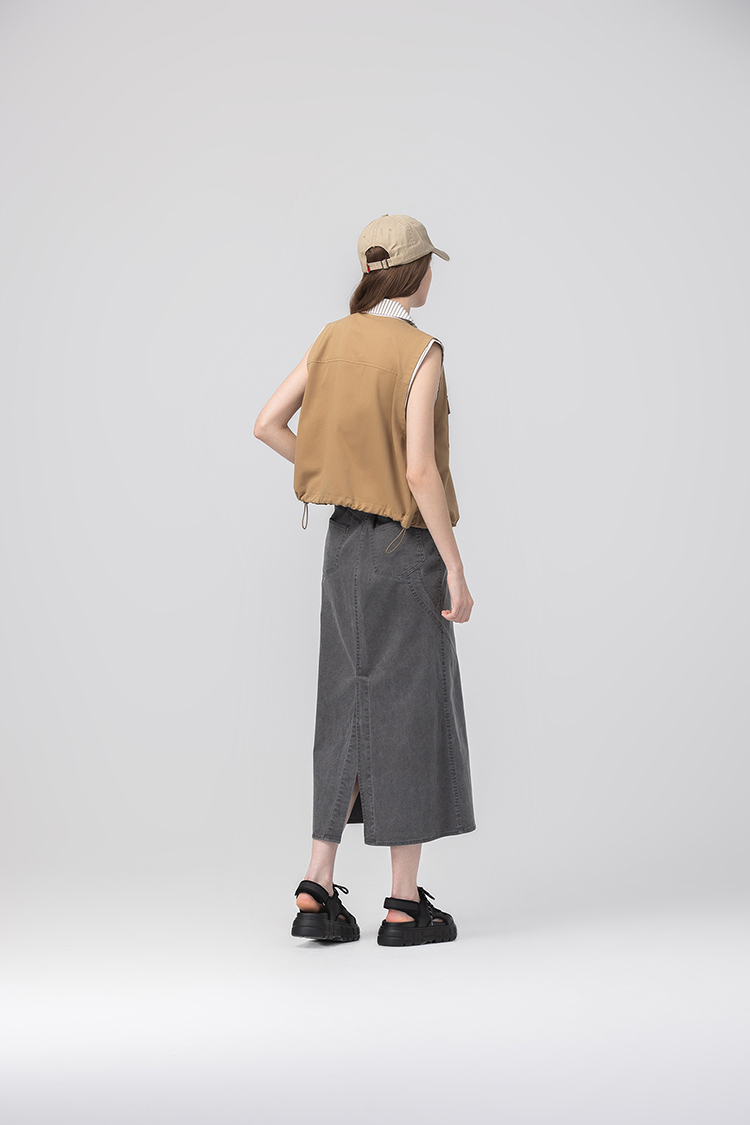 abito質感棉質工裝上衣