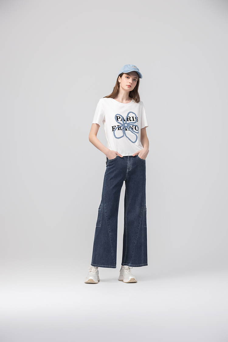 abito可愛植絨刺繡花上衣