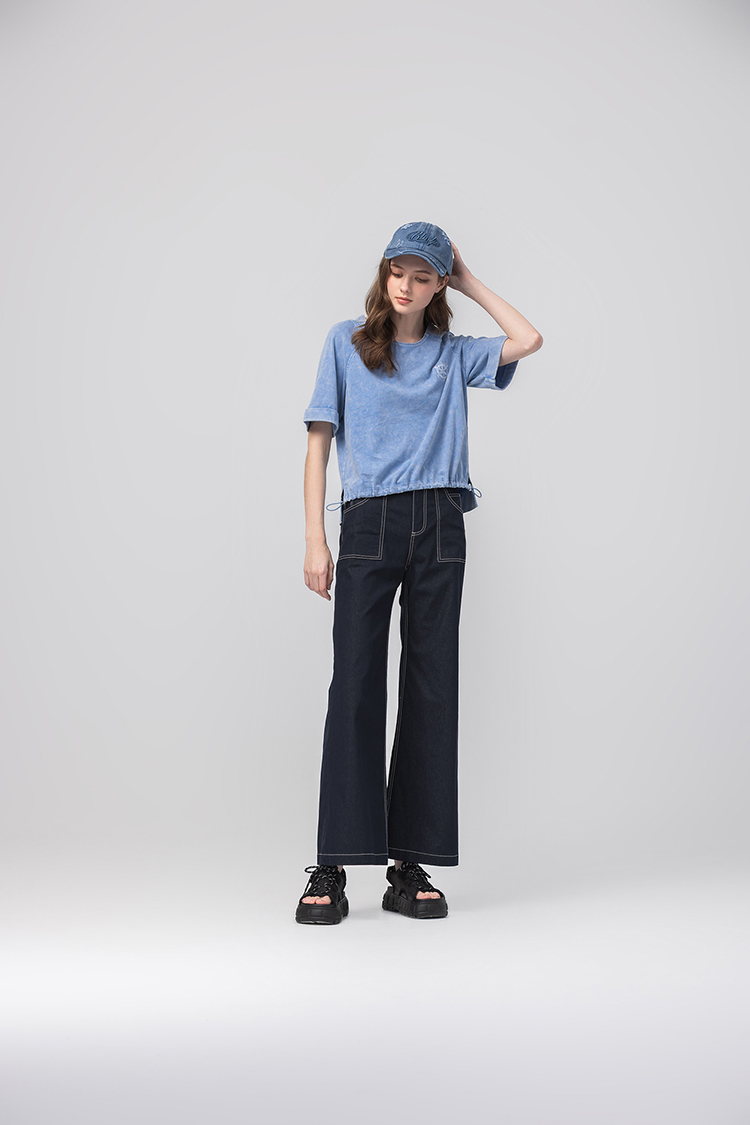 abito休閒海洋船舵刺繡上衣