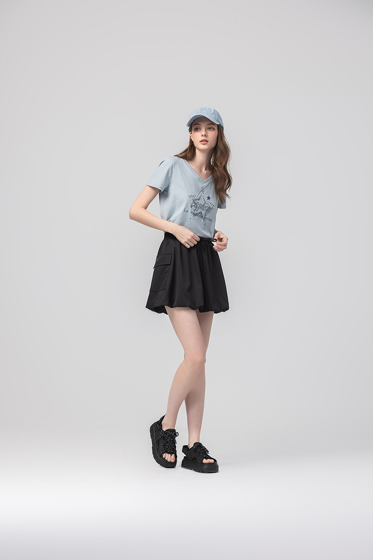 abito率性氣球感短裙