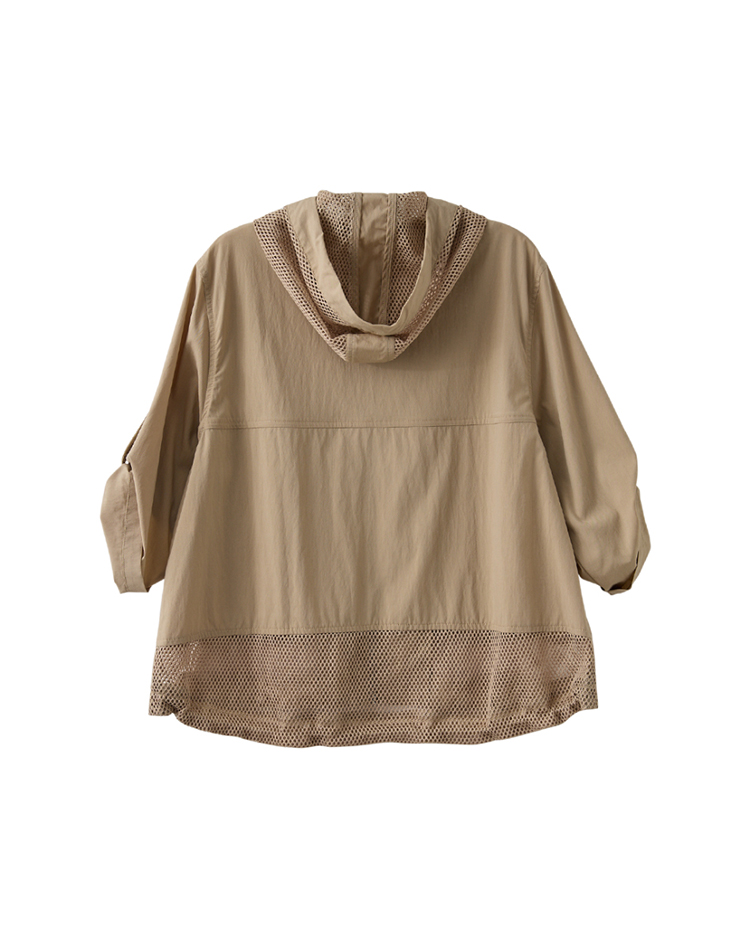 abito街頭抽繩網布連帽外套