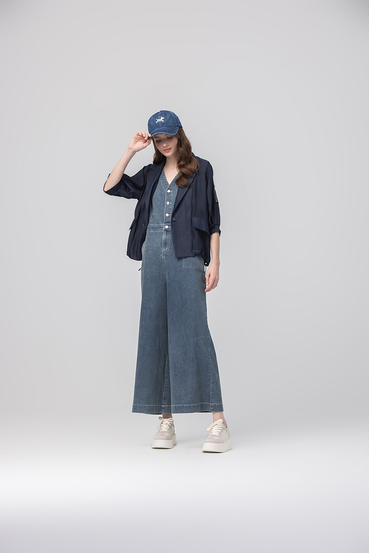 abito質感澎袖拼接西裝外套