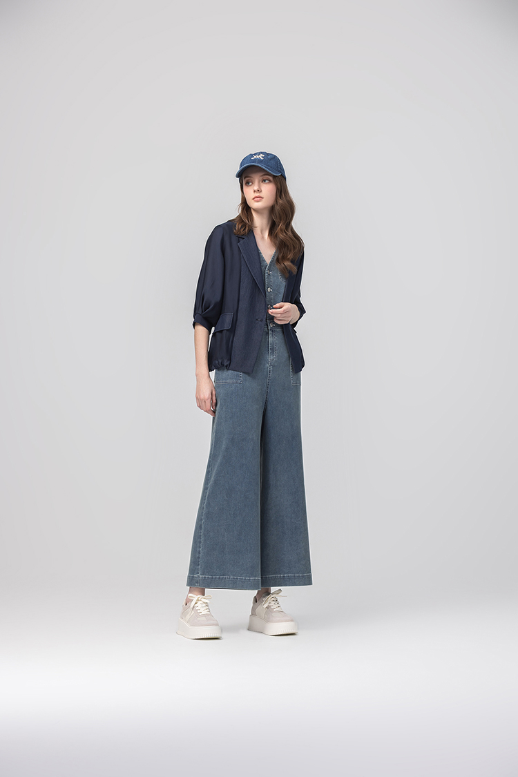 abito質感澎袖拼接西裝外套