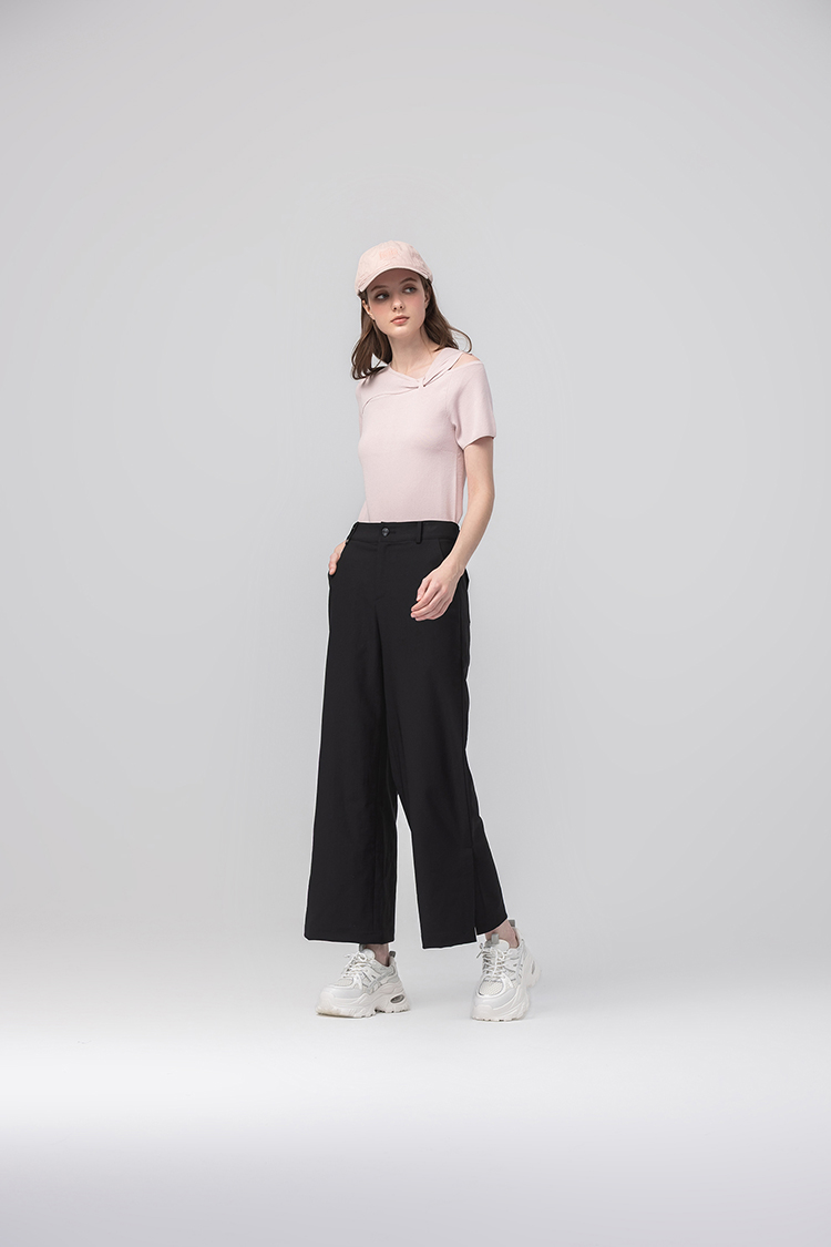 abito優雅扭結針織上衣