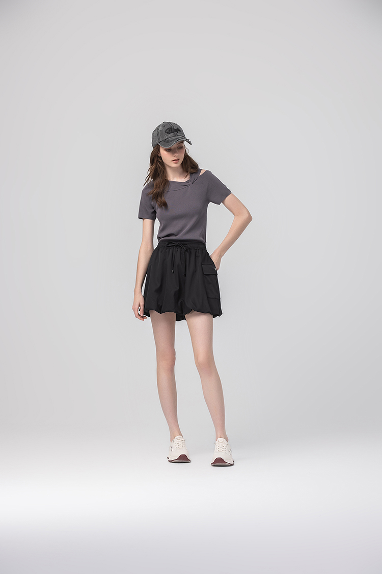 abito優雅扭結針織上衣