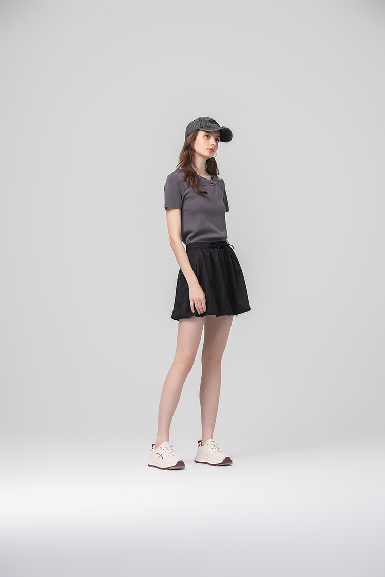 abito優雅扭結針織上衣