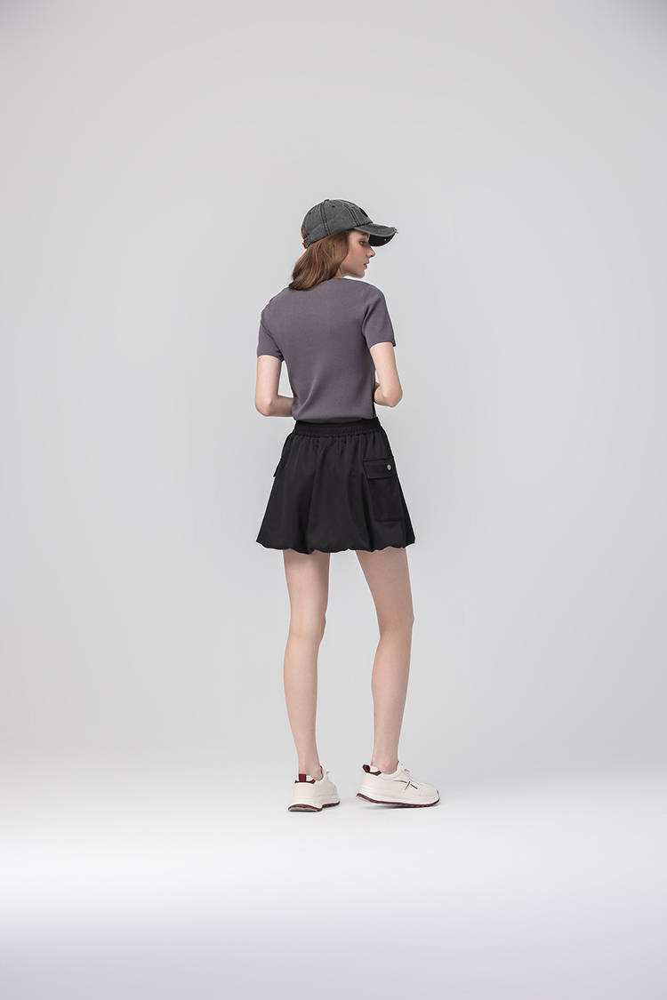 abito優雅扭結針織上衣