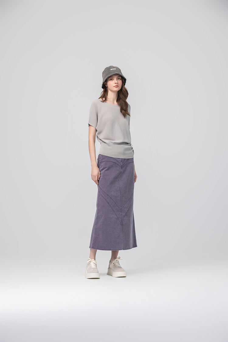 abito慵懶感垂墜針織衫