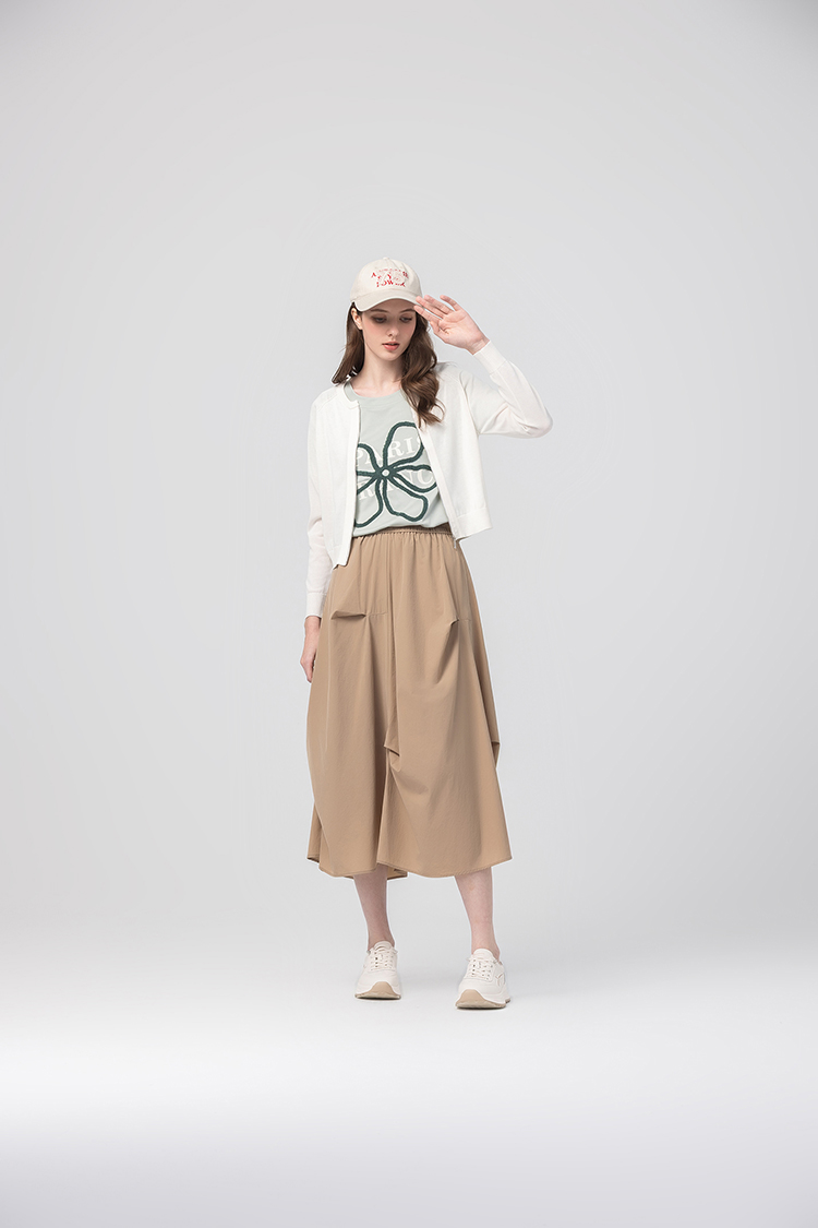 abito透膚網紗拼接針織外套