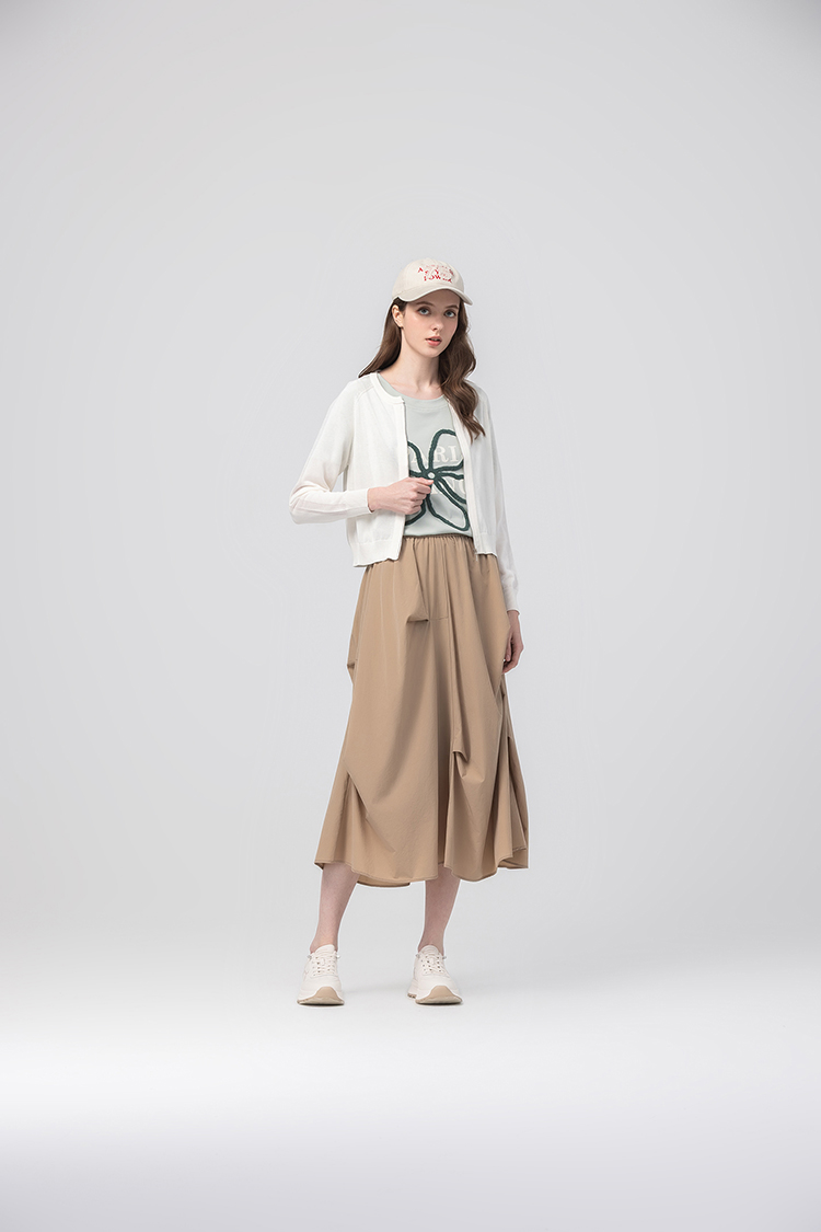 abito透膚網紗拼接針織外套