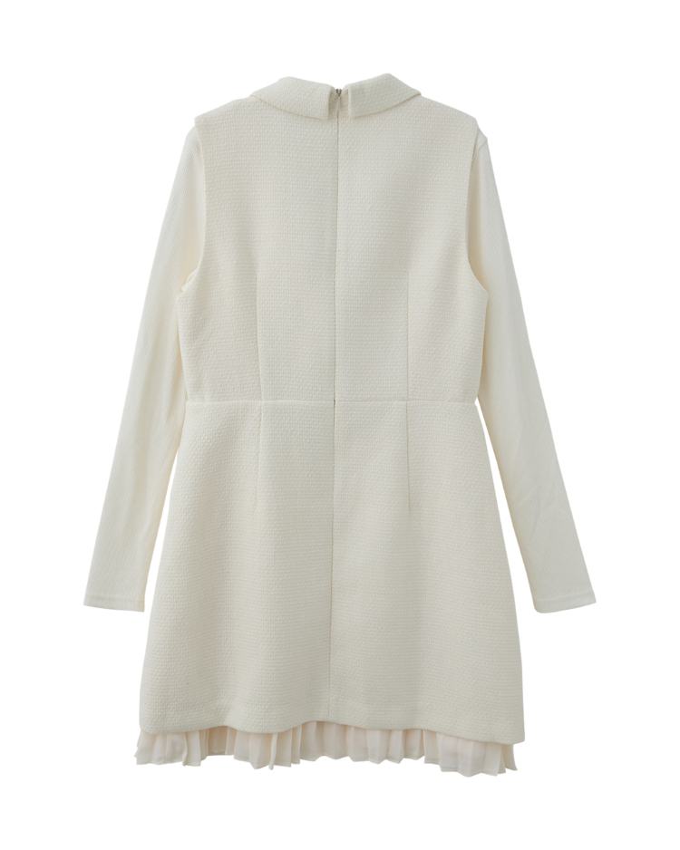 DITA低調奢華百褶洋裝-附內搭