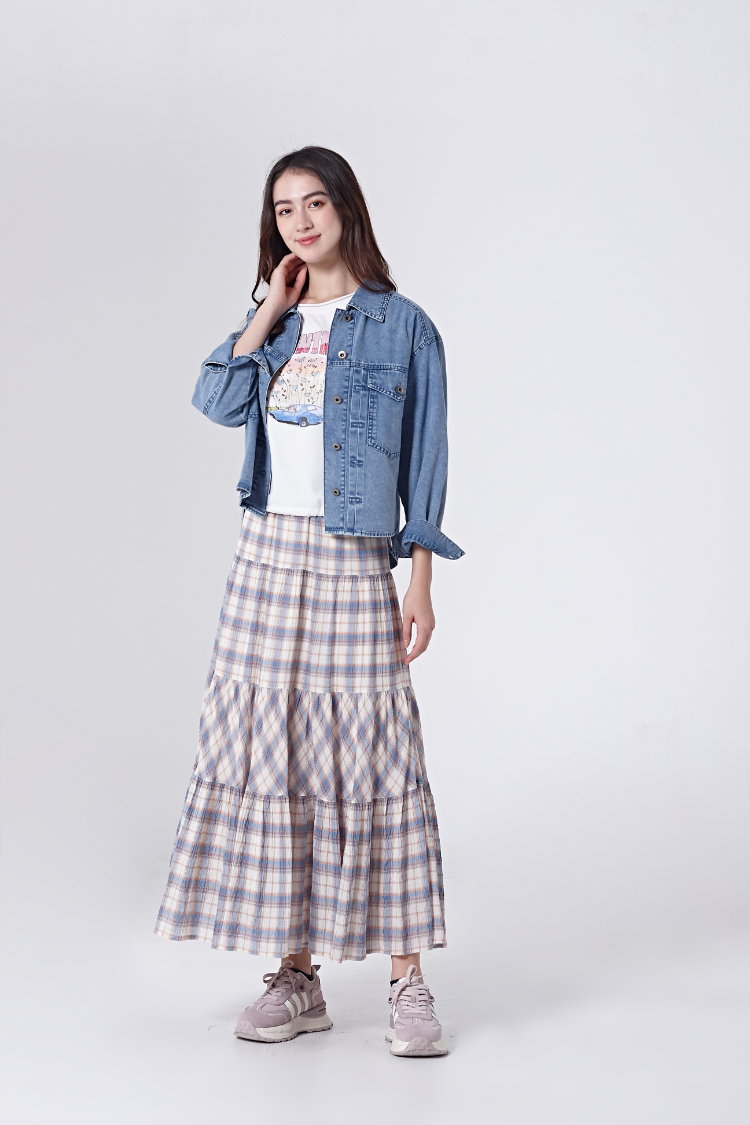 DITA趣味印花抽皺上衣