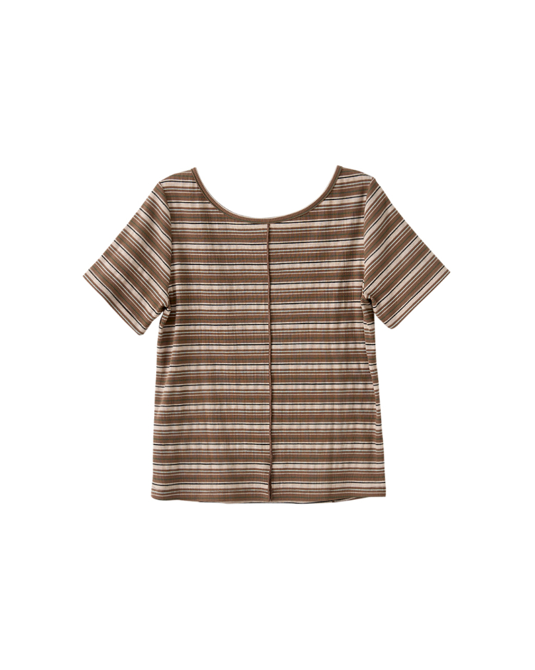 DITA條紋金屬裝飾上衣