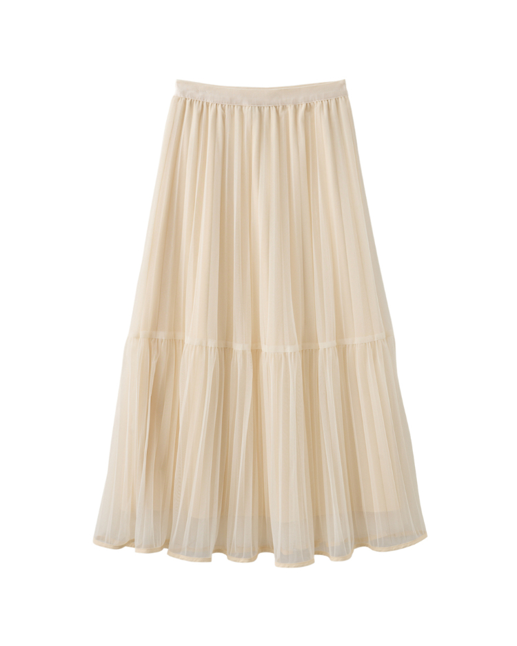 DITA氣質層次壓摺紗裙